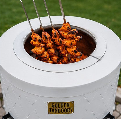 Golden Tandoors - Designer Medium Tandoor Oven (White)