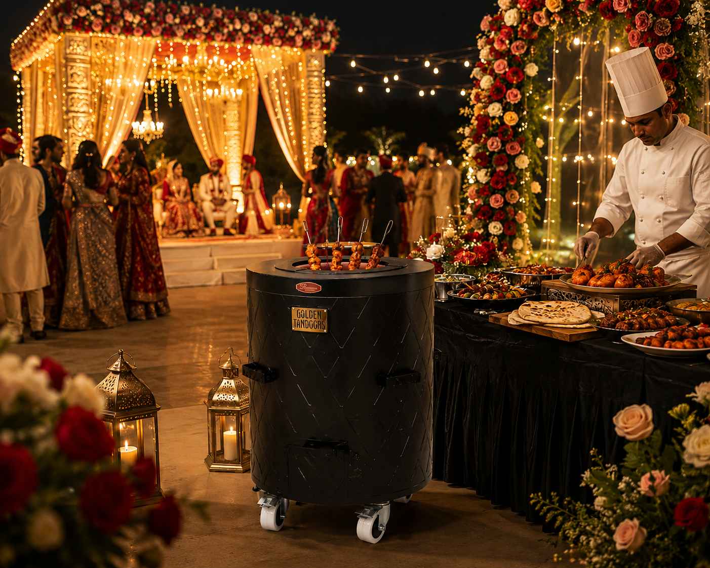 Golden Tandoors - Designer Large Tandoor Oven (Black)